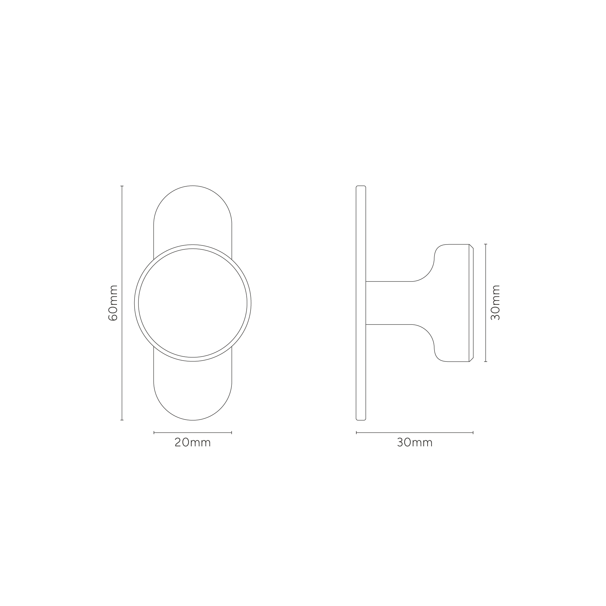 Kilburn Cabinet Knob Medium - Bronze - Image 5