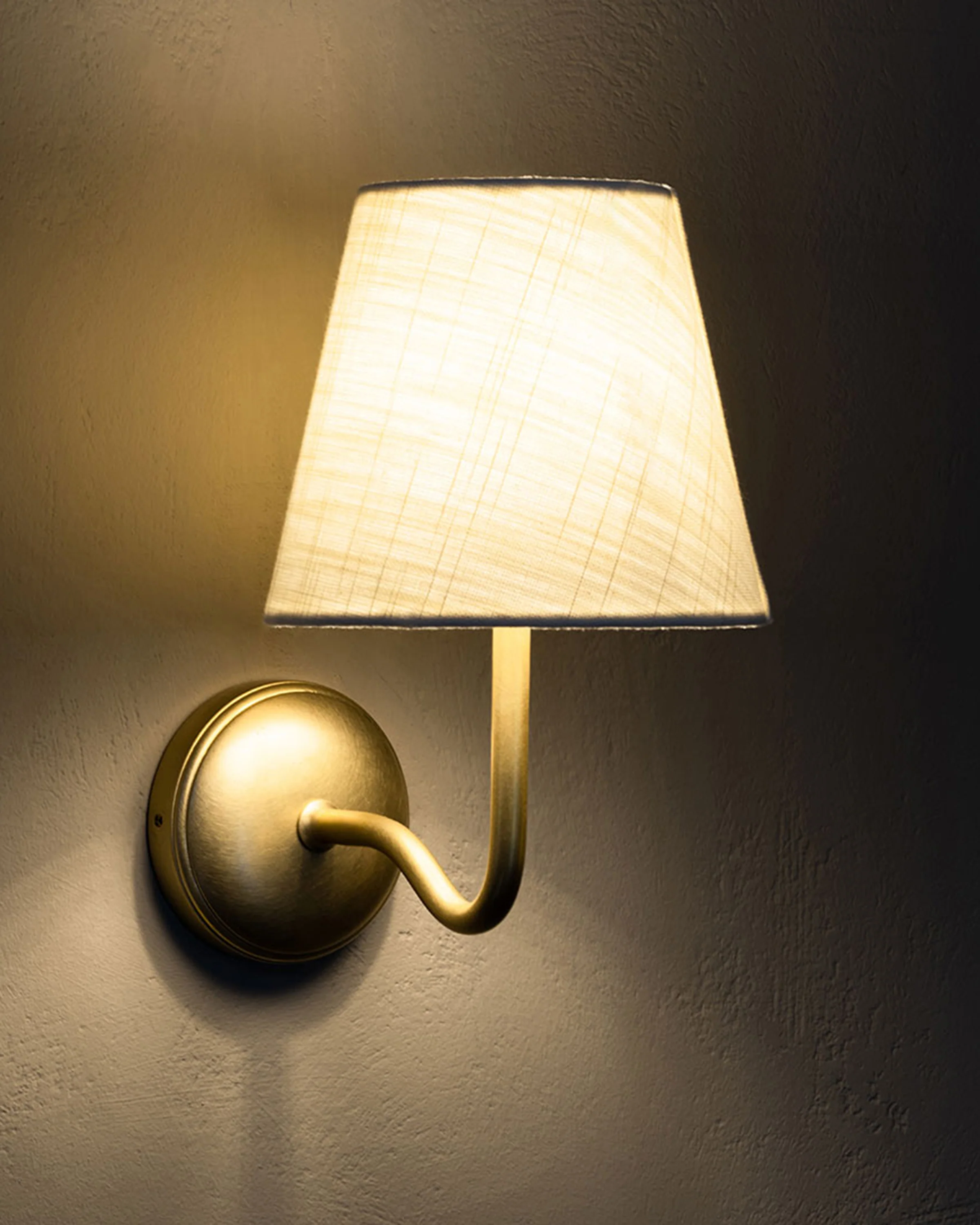 Malvern Medium Wall Light Alabaster White - Antique Brass - Image 3