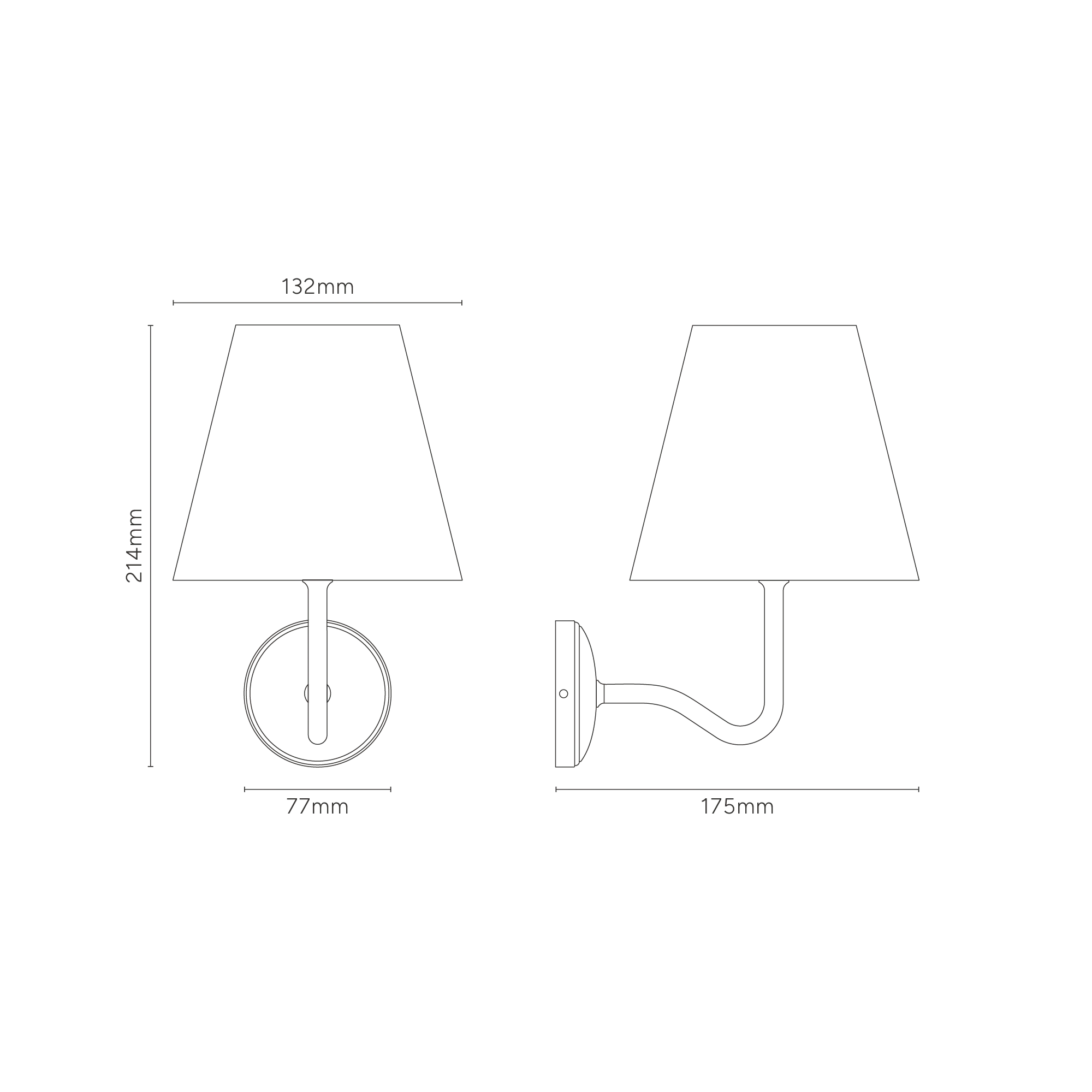 Malvern Small Wall Light Pleated Alabaster White - Antique Brass - Image 4