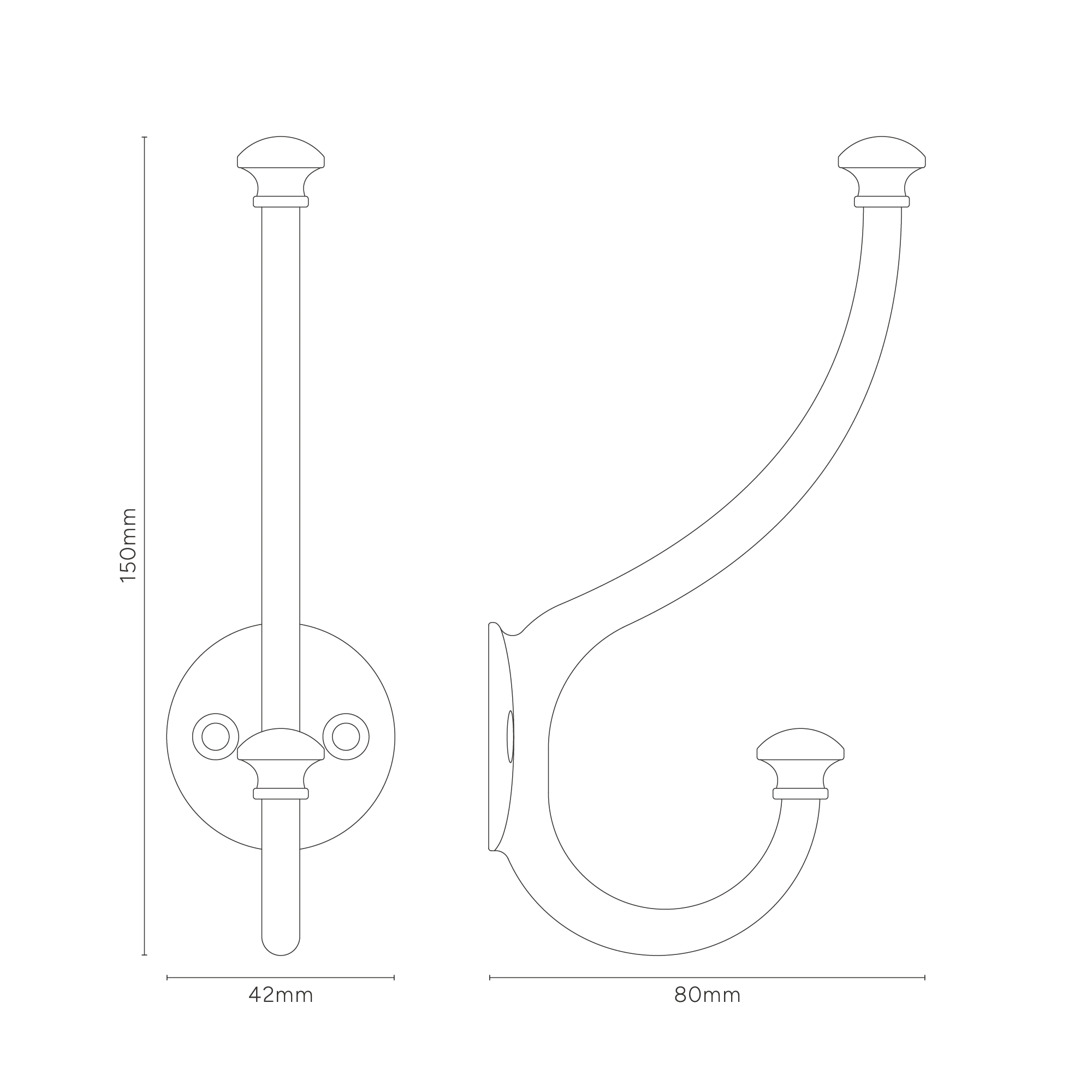 Mews Hook - Bronze - Image 6
