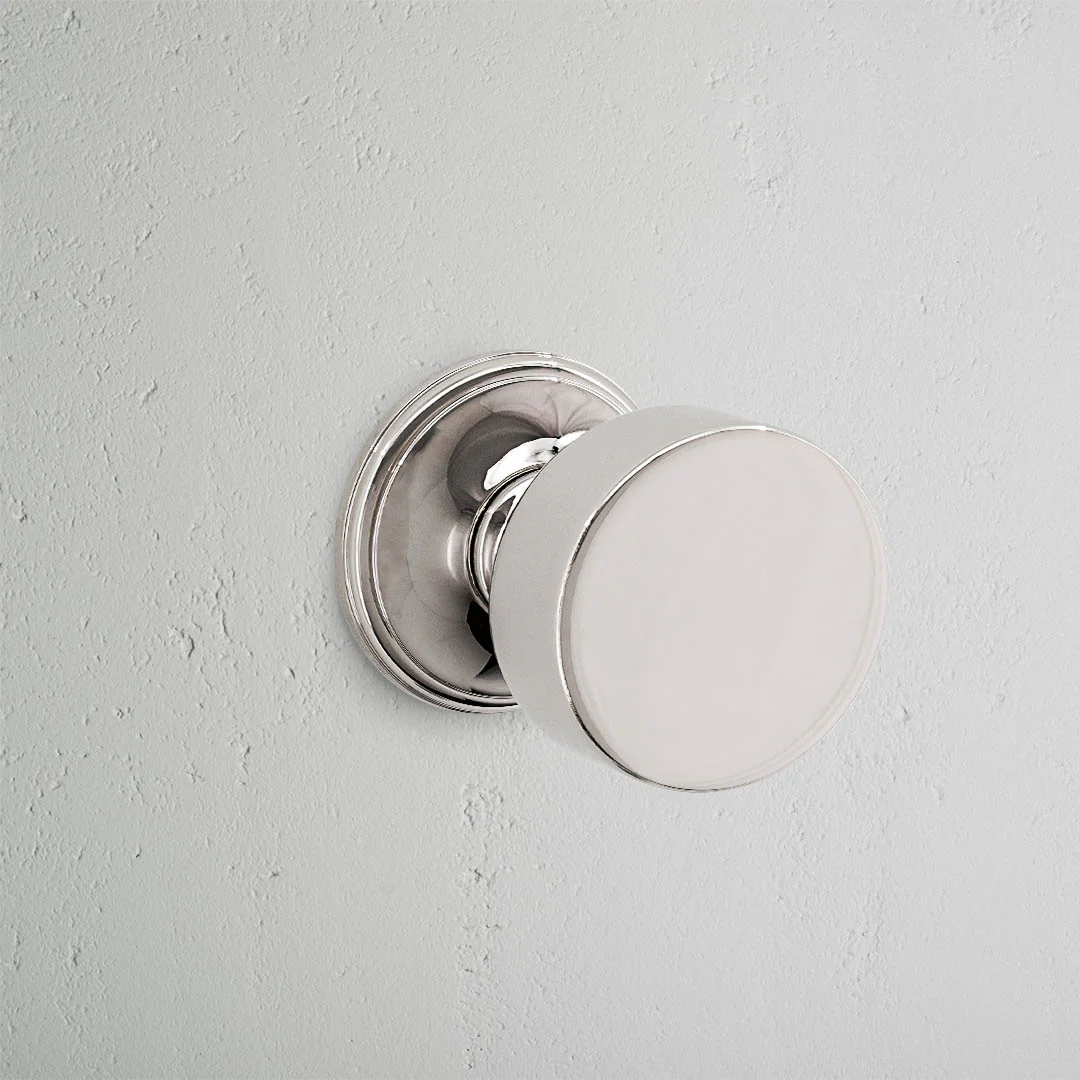 Onslow Unsprung Door Knob - Polished Nickel