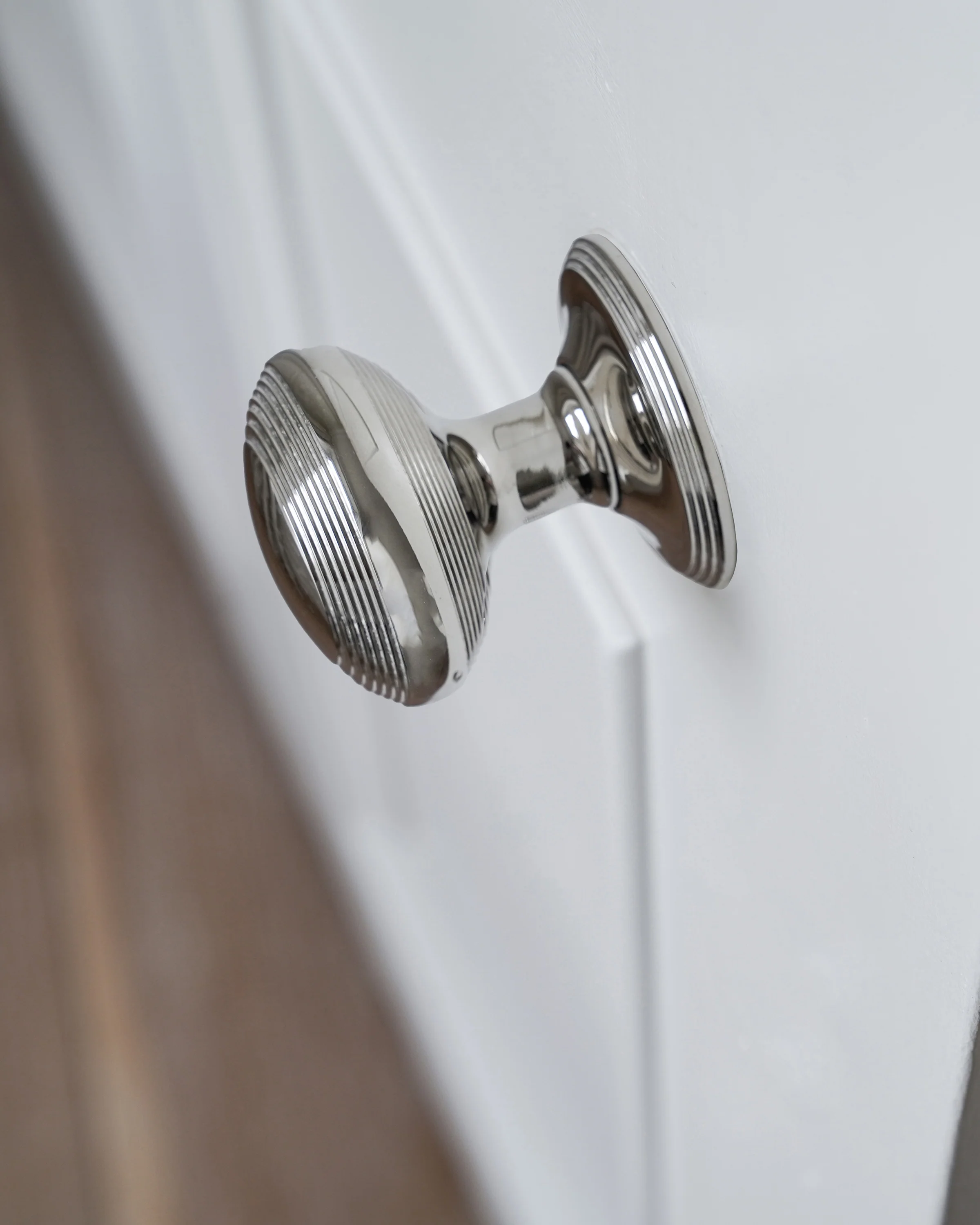 Poplar Sprung Door Knob - Polished Nickel - Image 5