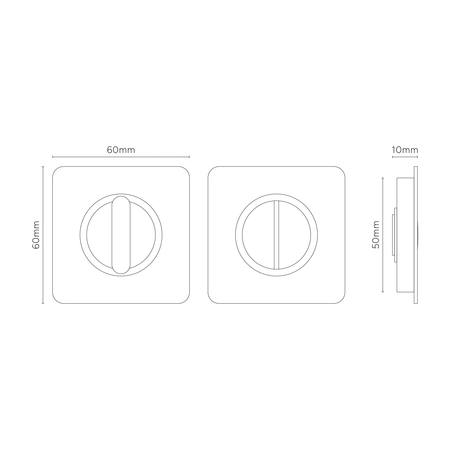 Regent Recessed Thumbturn - Antique Brass - Image 6