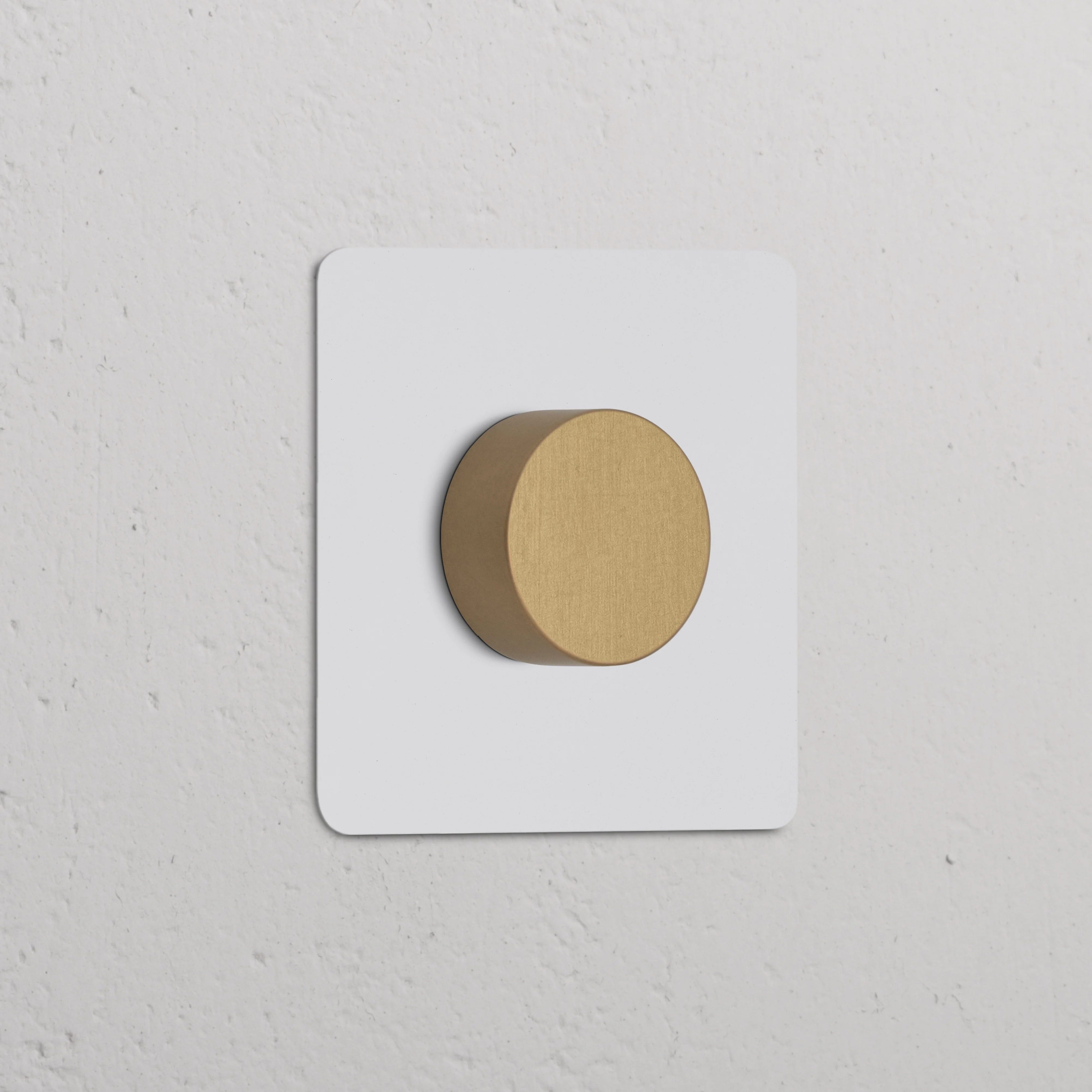 Kew Single Dimmer Switch - Paintable Antique Brass