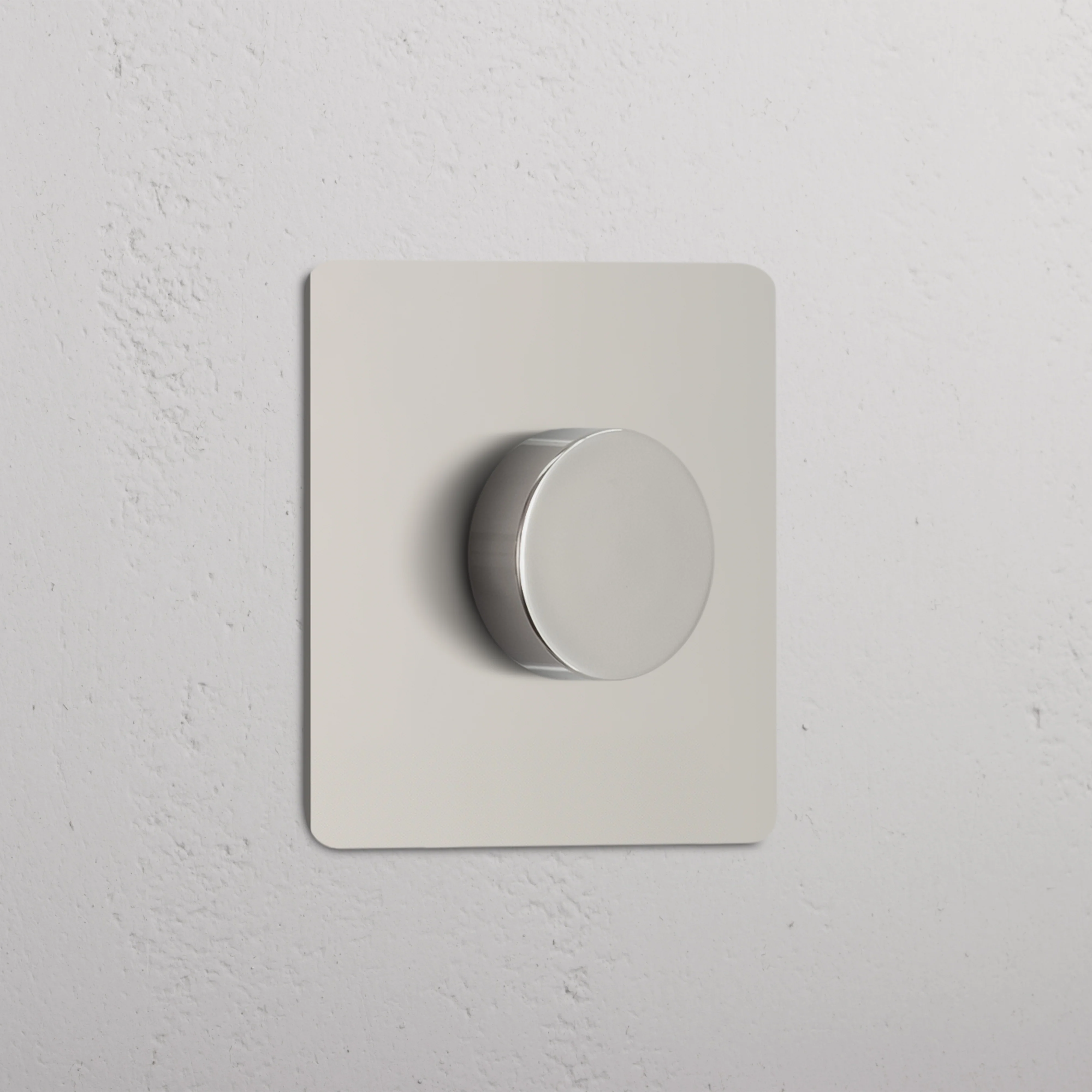 Kew Single Dimmer Switch - Polished Nickel