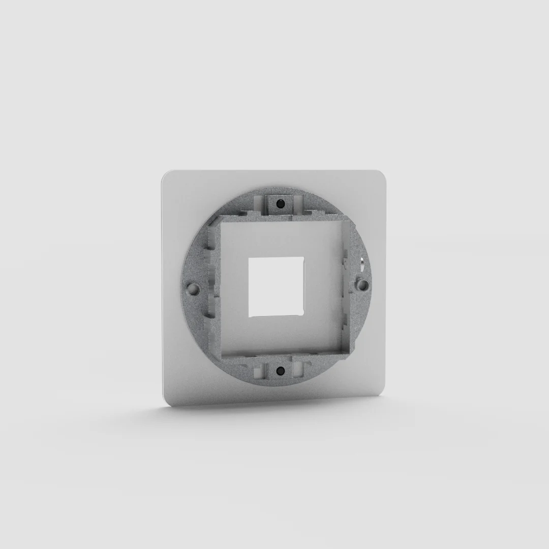 Kew Single Keystone Module Plate - Clear | White - Image 2