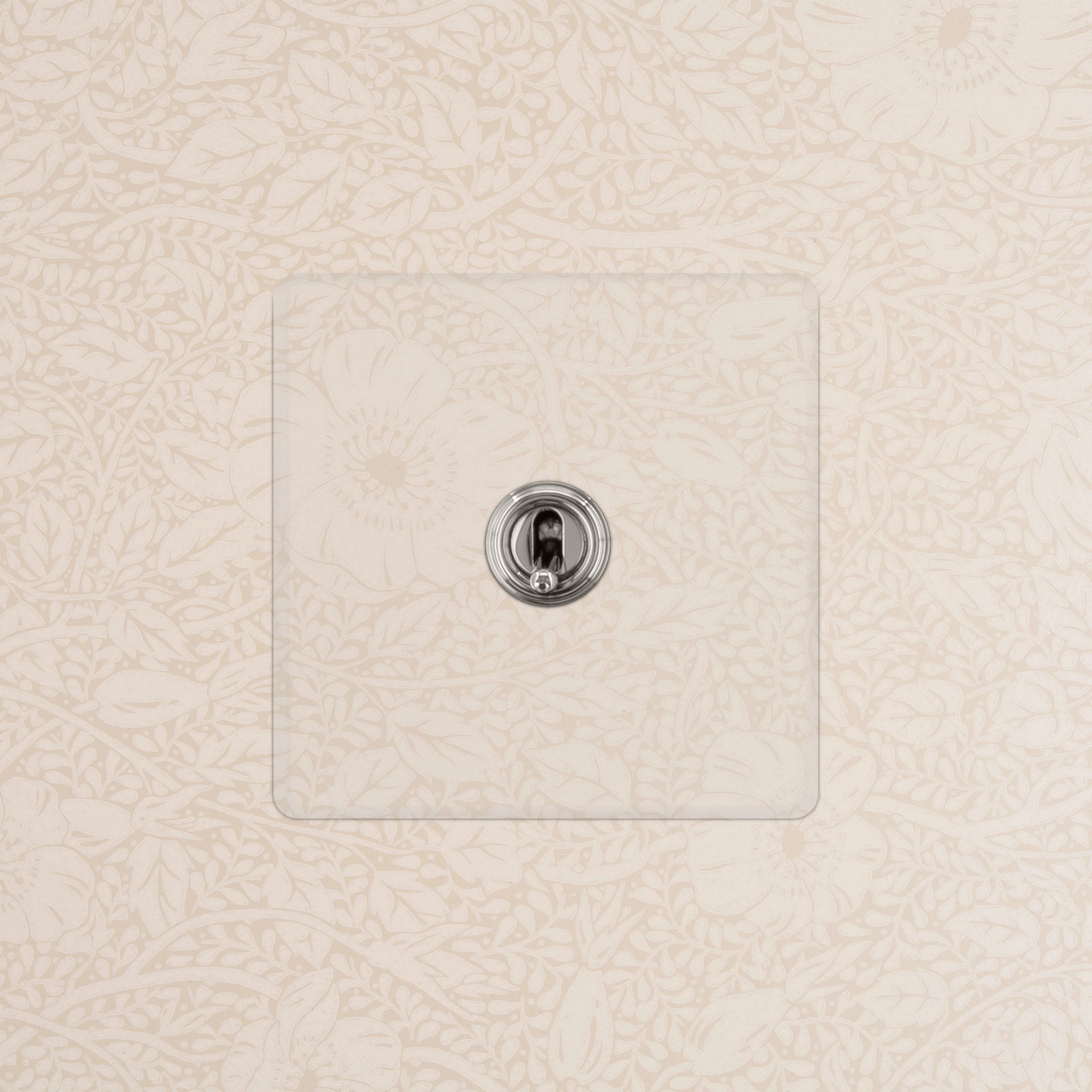 Single Smart Retractive Toggle Switch – Clear Polished Nickel - Image 2