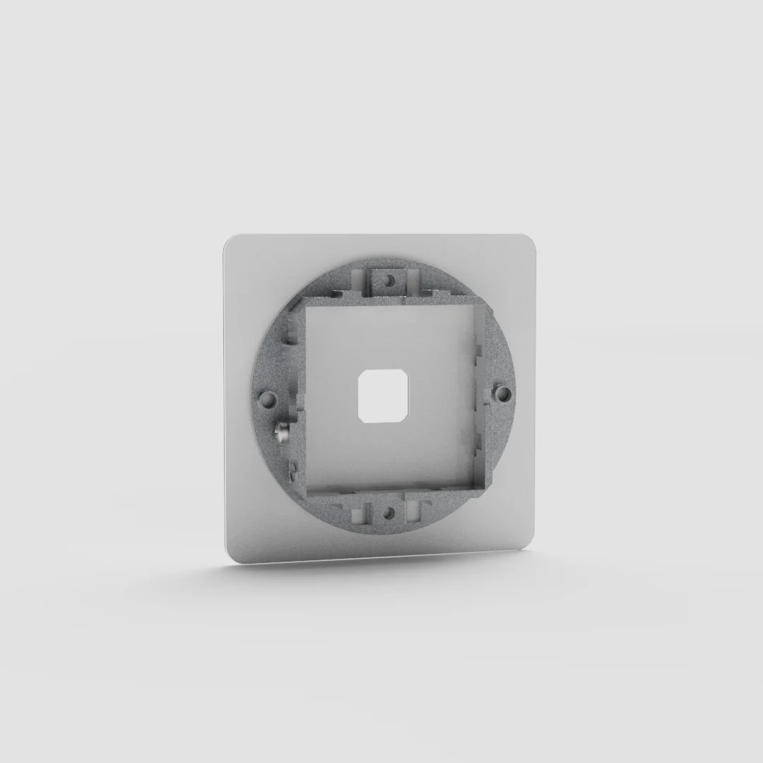 Kew Single Switch Plate - Clear - Image 2