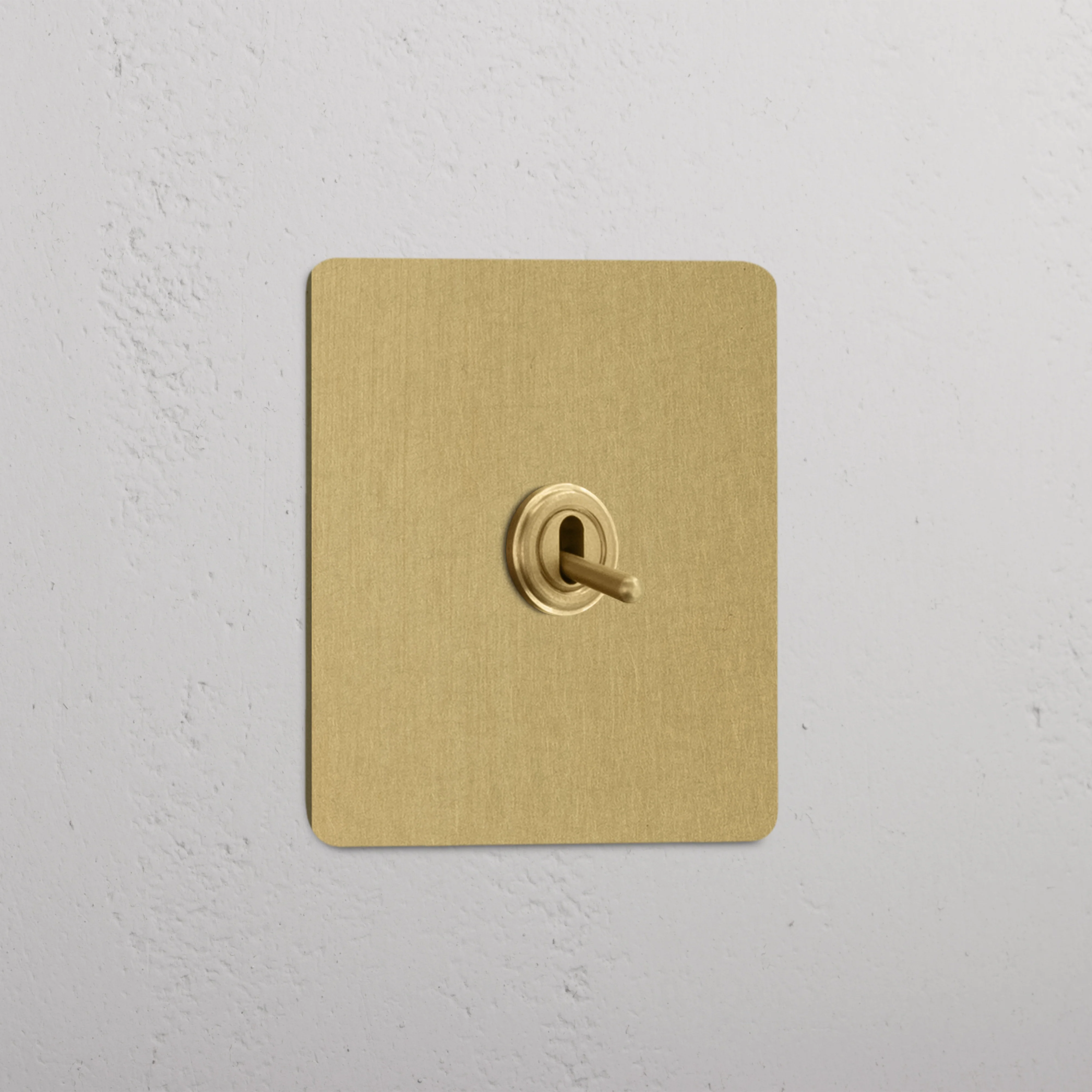 Kew Single Toggle Switch - Antique Brass