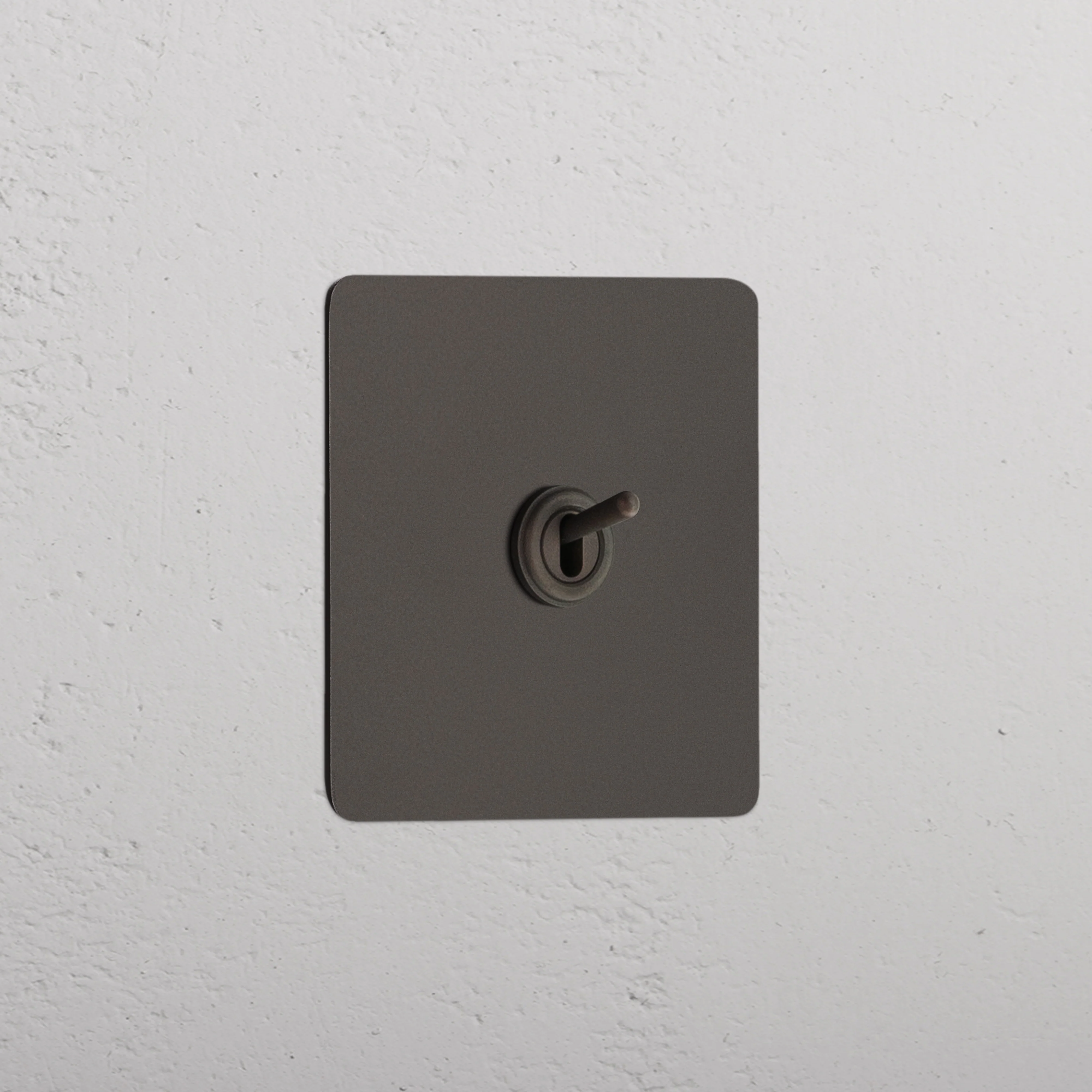 Kew Single Retractive Toggle Switch - Bronze