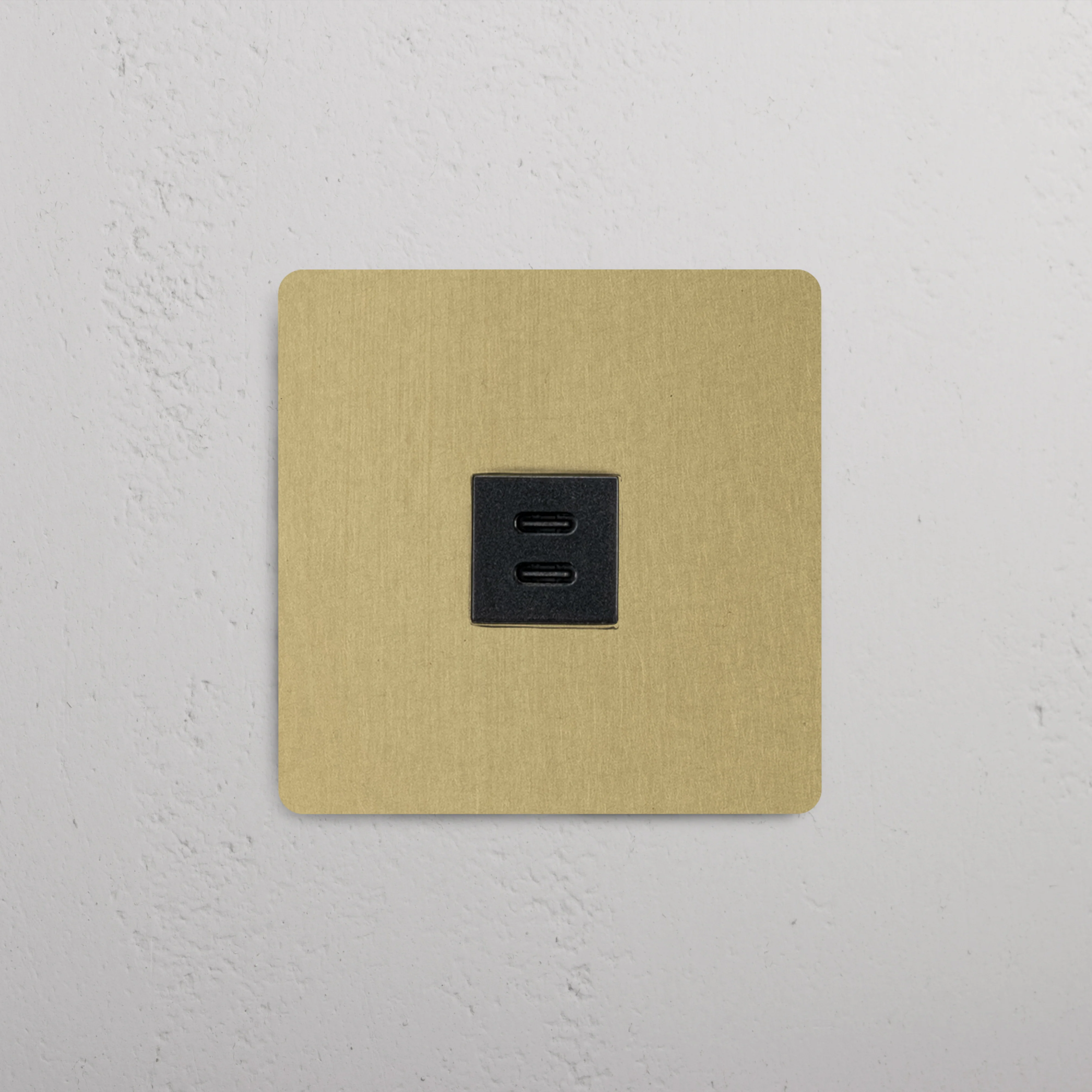 Kew Single USB-C 30W Socket - Antique Brass | Black - Image 2