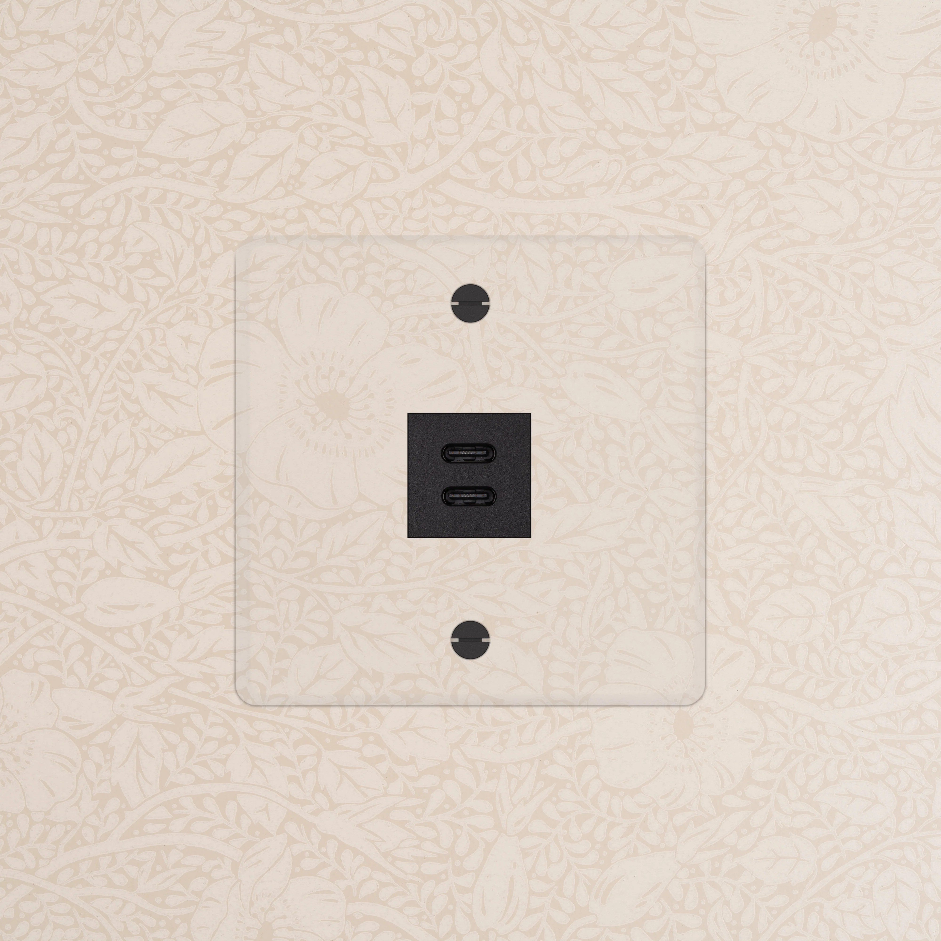 Kew Single USB-C 30W Socket - Clear | Black - Image 2