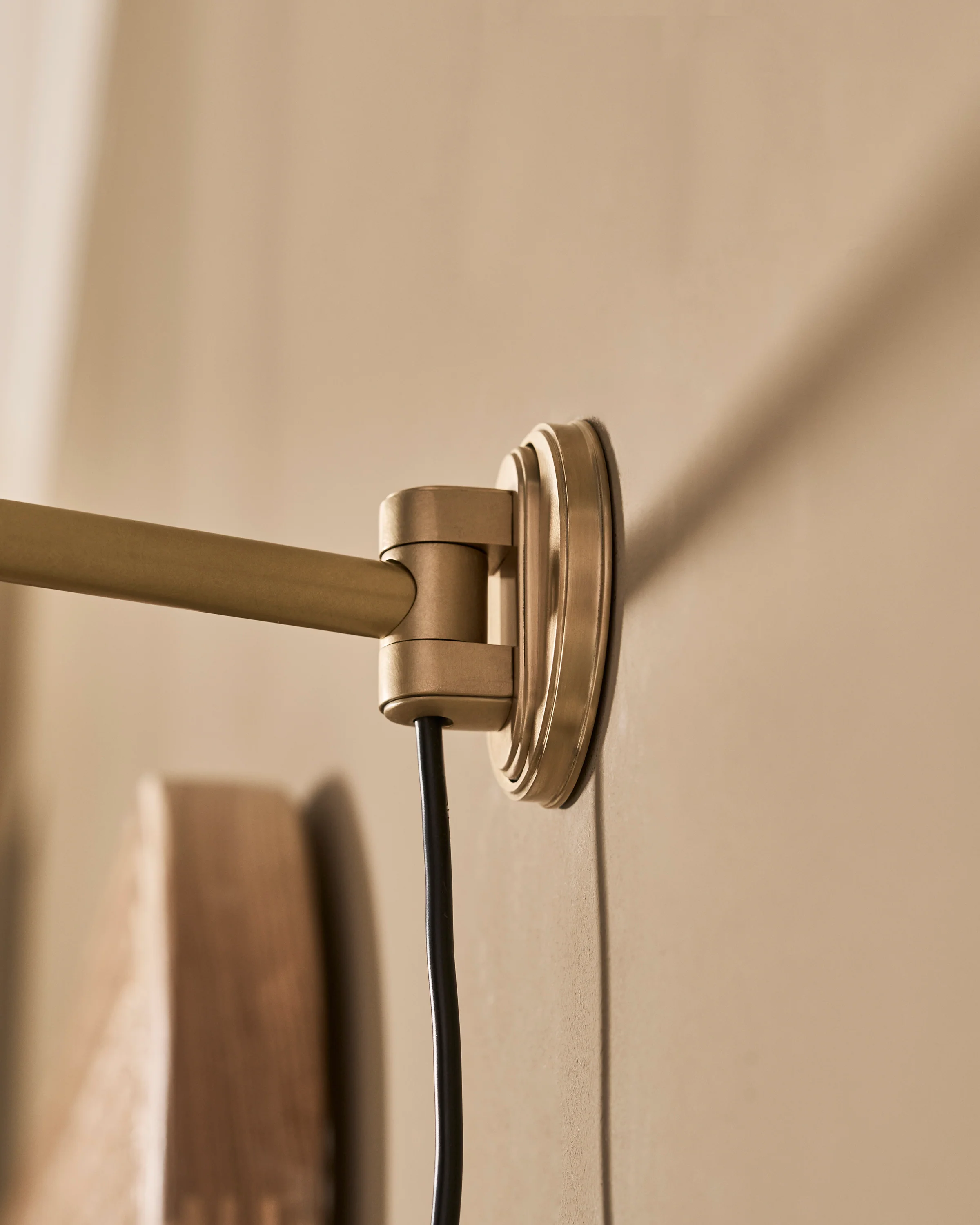 Sloane Wall Mounted Reading Light - Antique Brass - Image 6