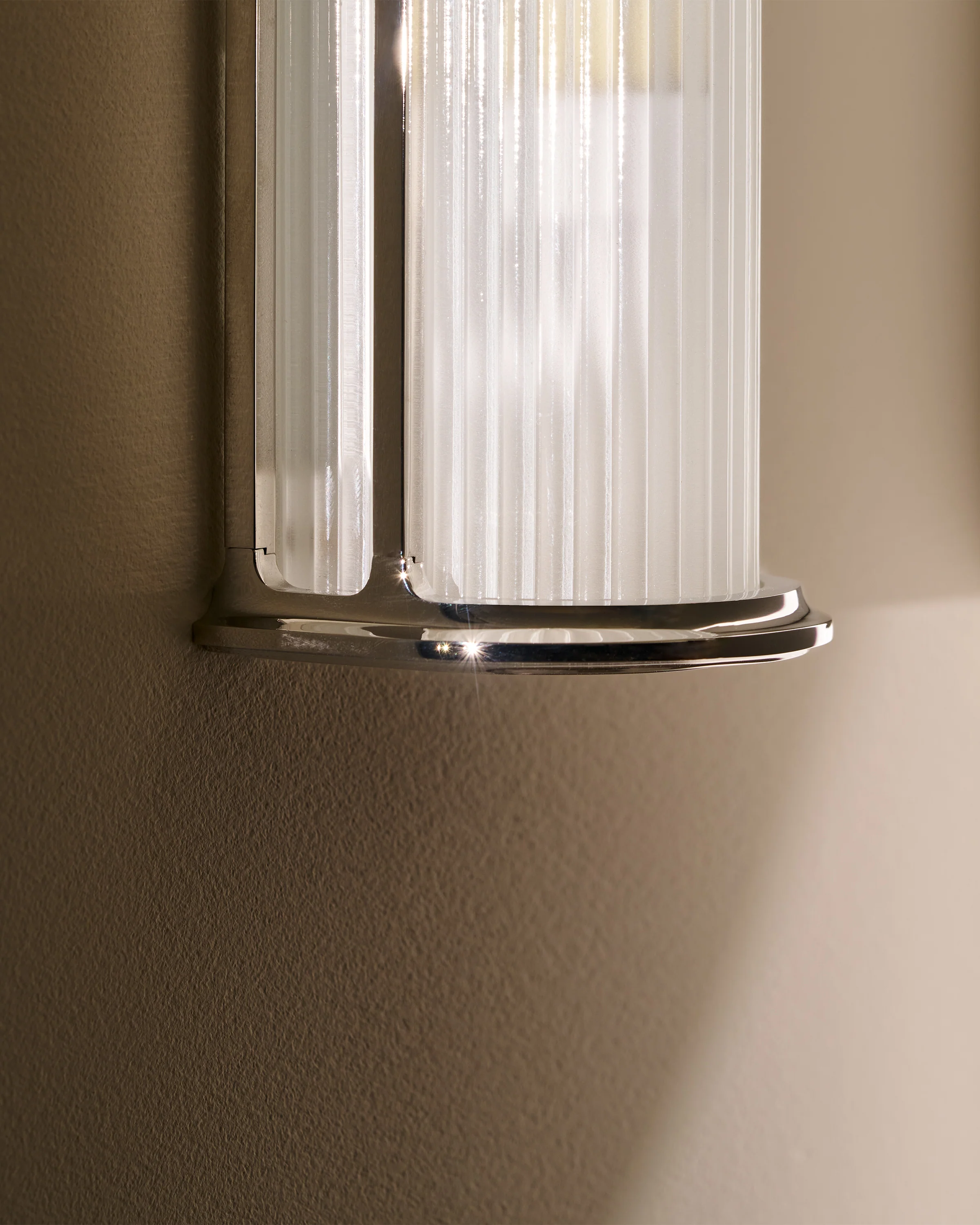 Small Bank Wall Light - Polished Nickel - Image 4