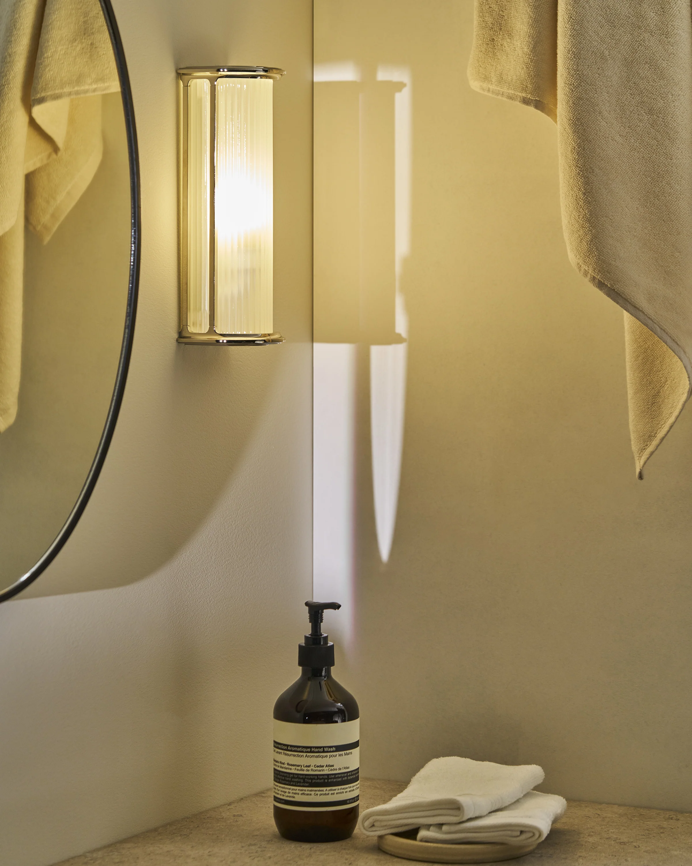 Small Bank Wall Light - Polished Nickel - Image 9