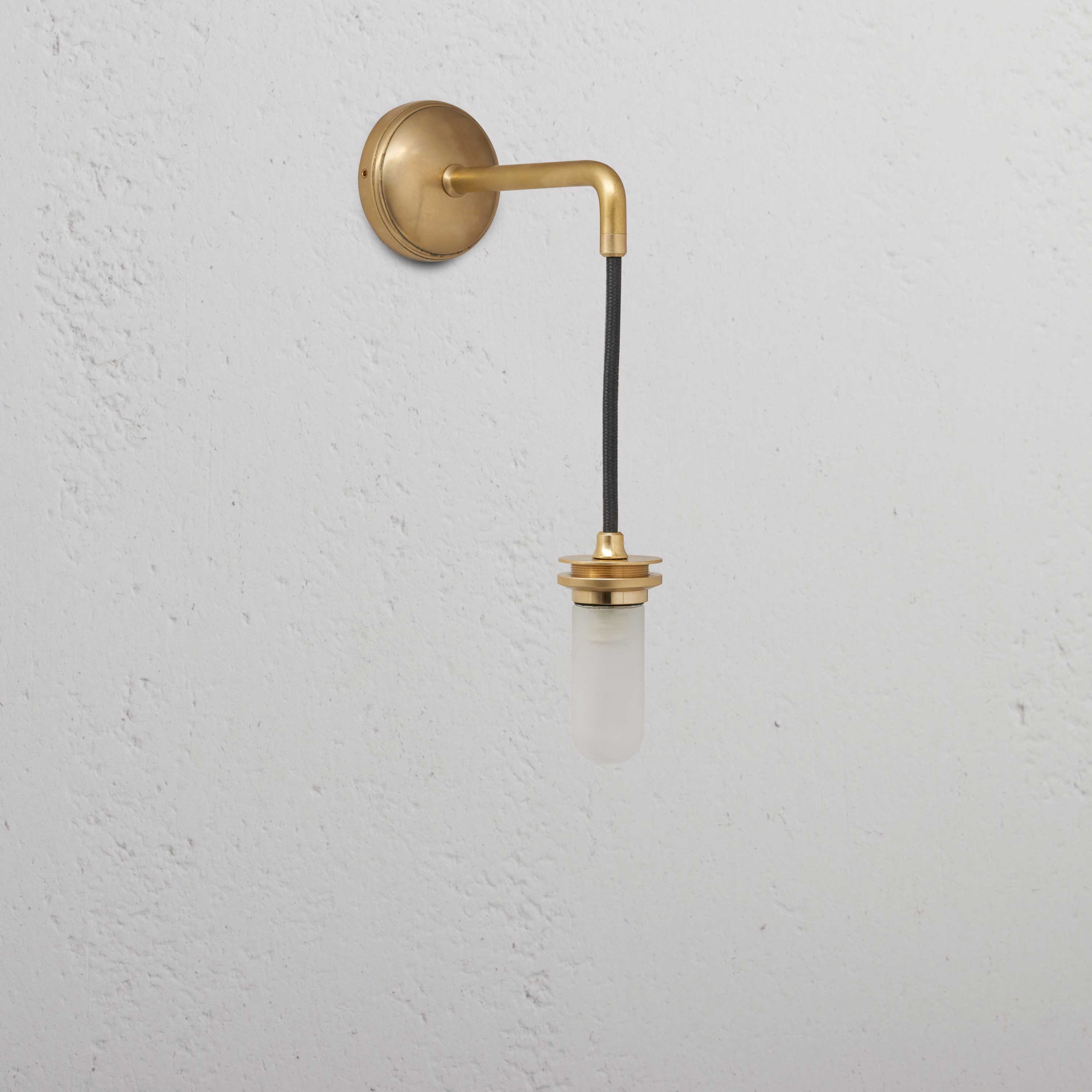 Small Hanging Wall Light Body - Antique Brass
