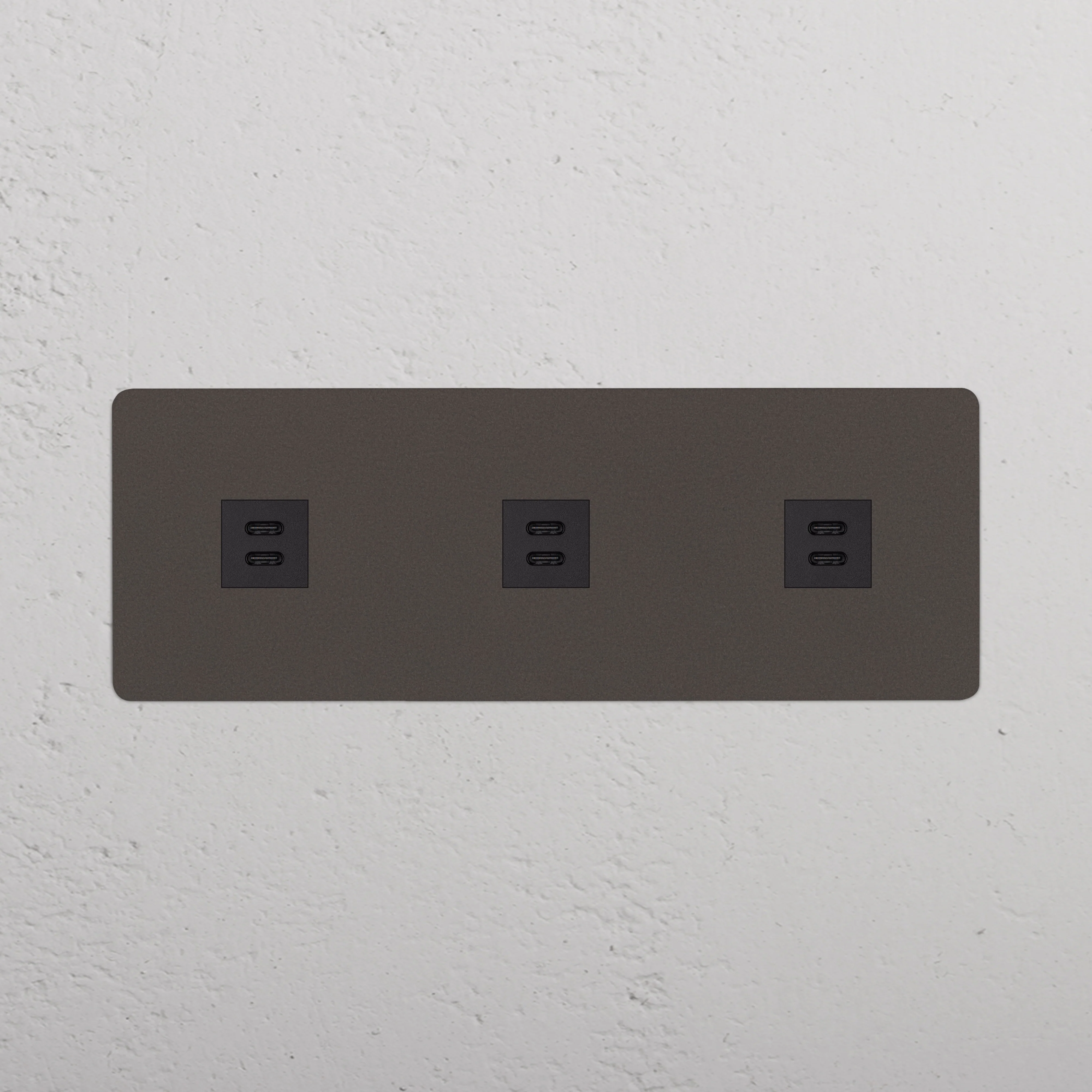 Kew Triple 3x USB-C 30W Socket - Bronze | Black - Image 2