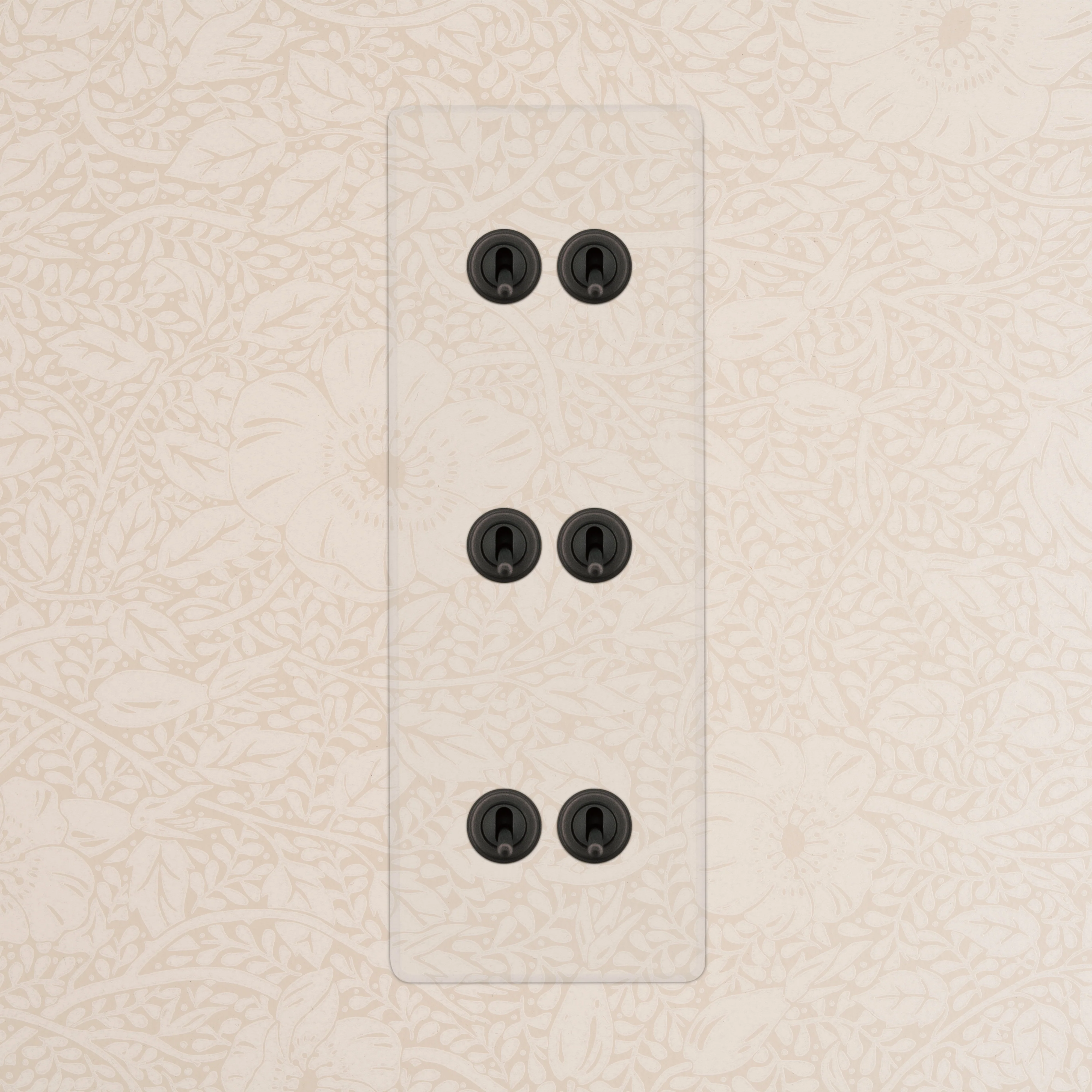 Kew Triple 6x Vertical Toggle Switch - Clear Bronze - Image 2