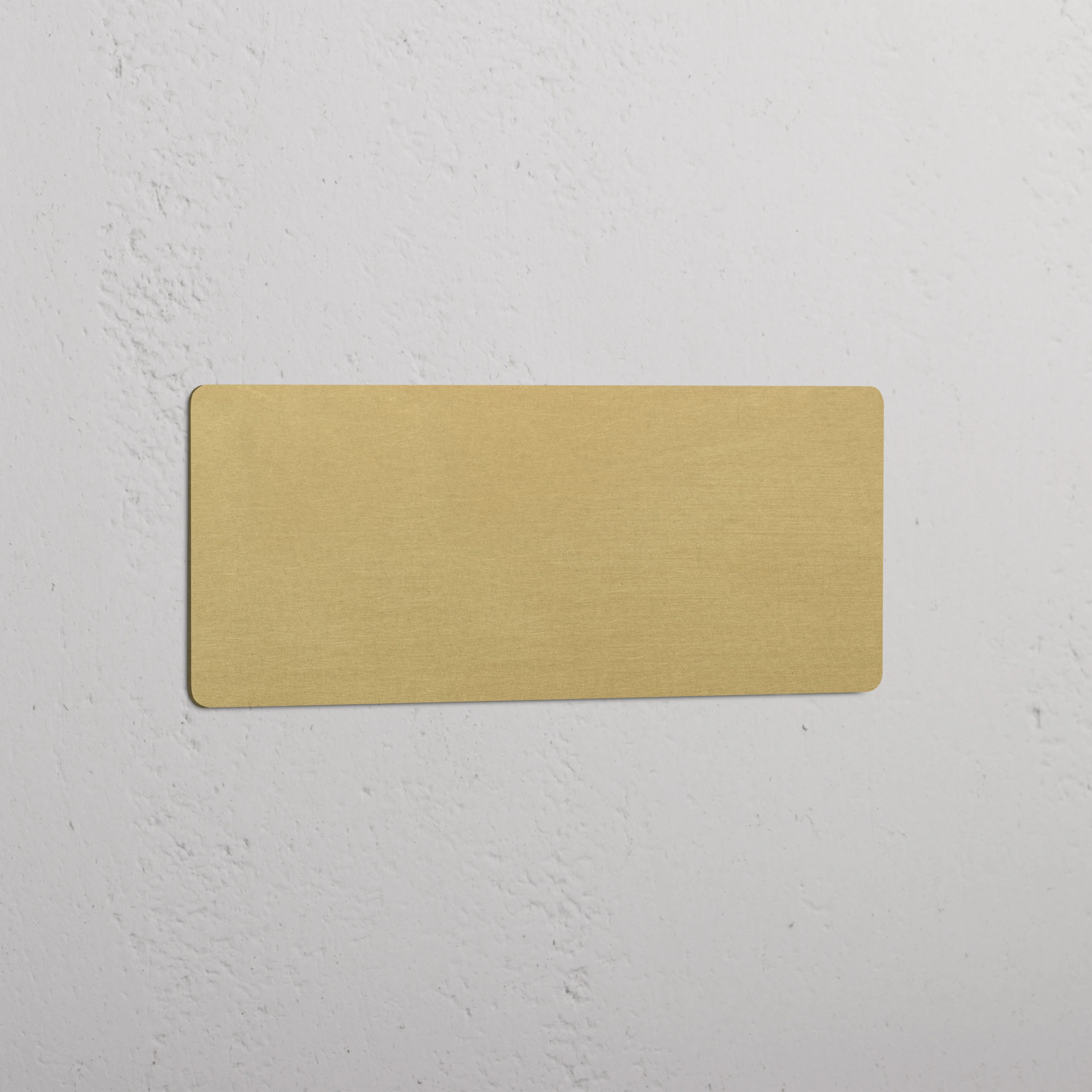 Kew Triple Blank Plate - Antique Brass
