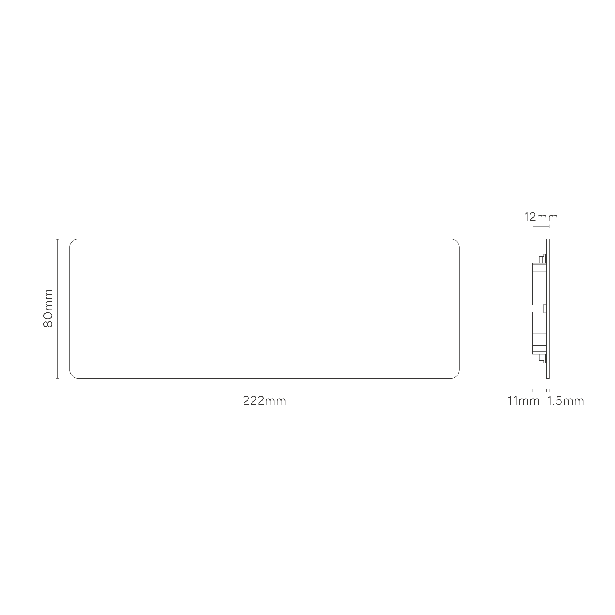 Kew Triple Blank Plate - Polished Nickel - Image 5
